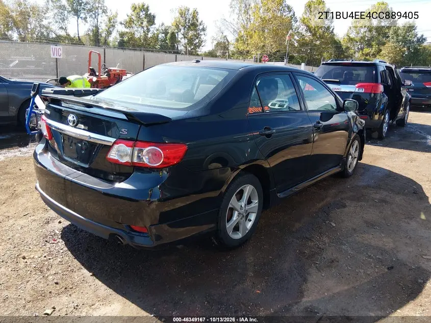 2012 TOYOTA COROLLA VIN 2T1BU4EE4CC889405 — фото 4