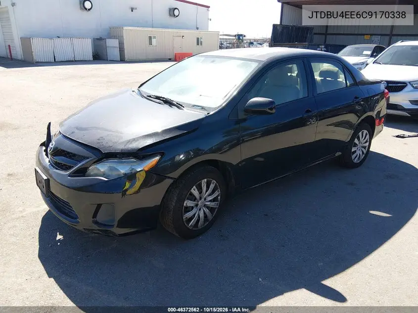 2012 TOYOTA COROLLA VIN JTDBU4EE6C9170338 — фото 2