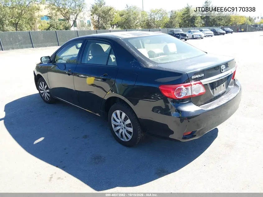 2012 TOYOTA COROLLA VIN JTDBU4EE6C9170338 — фото 3