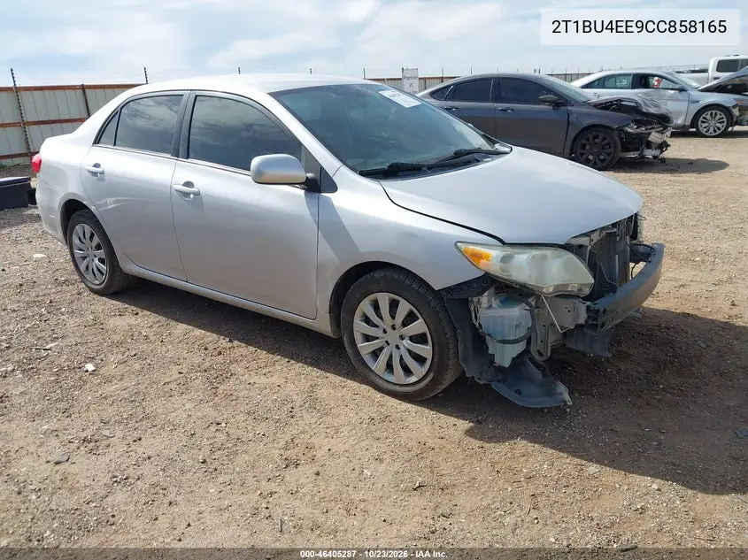 TOYOTA COROLLA 2012, VIN 2T1BU4EE9CC858165