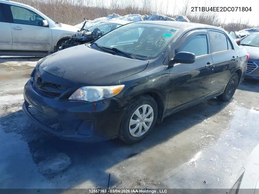 2013 TOYOTA COROLLA VIN 2T1BU4EE2DC071804 — фото 2