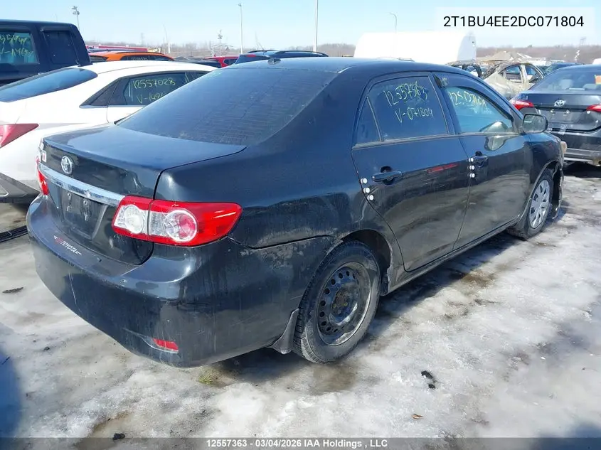 2013 TOYOTA COROLLA VIN 2T1BU4EE2DC071804 — фото 4