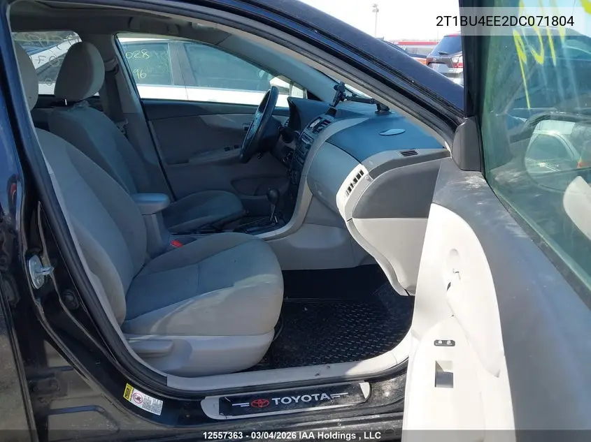 2013 TOYOTA COROLLA VIN 2T1BU4EE2DC071804 — фото 5