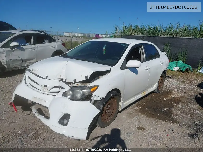 2013 TOYOTA COROLLA VIN 2T1BU4EE7DC100732 — фото 2