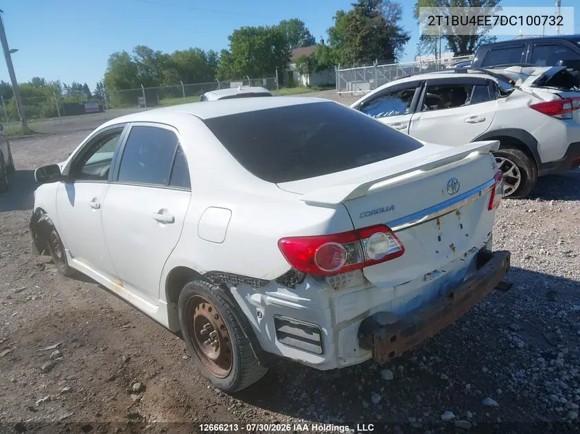 2013 TOYOTA COROLLA VIN 2T1BU4EE7DC100732 — фото 3
