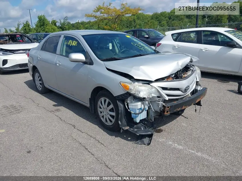 TOYOTA COROLLA 2013, VIN 2T1BU4EEXDC095655