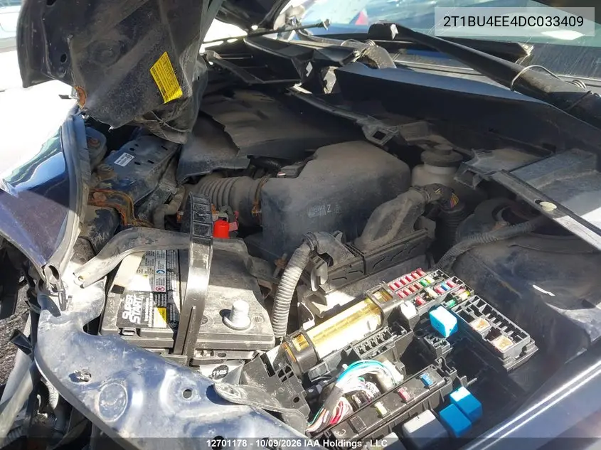 2013 TOYOTA COROLLA VIN 2T1BU4EE4DC033409 — фото 10