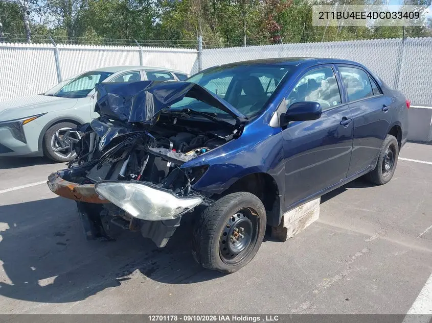 2013 TOYOTA COROLLA VIN 2T1BU4EE4DC033409 — фото 2