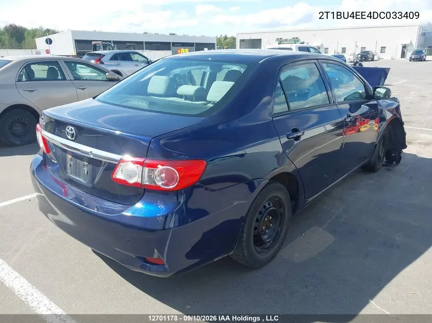 2013 TOYOTA COROLLA VIN 2T1BU4EE4DC033409 — фото 4