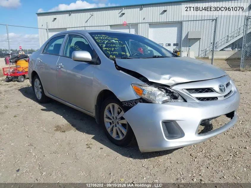 TOYOTA COROLLA 2013, VIN 2T1BU4EE3DC961079
