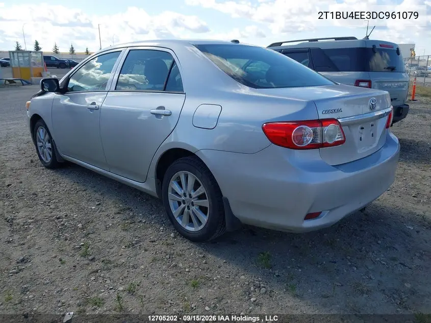 2013 TOYOTA COROLLA VIN 2T1BU4EE3DC961079 — фото 3
