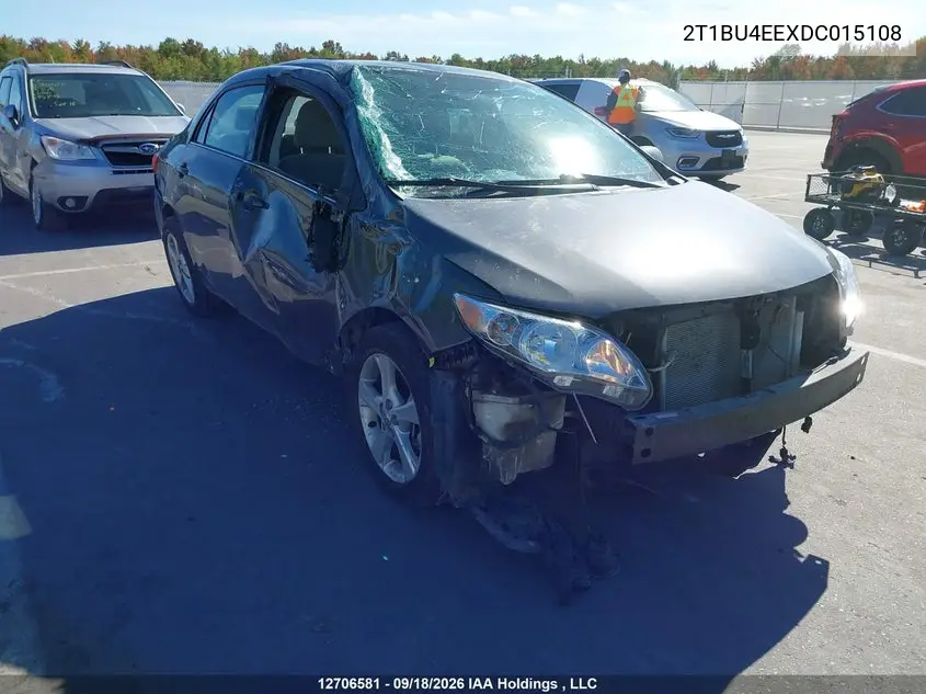 TOYOTA COROLLA 2013, VIN 2T1BU4EEXDC015108