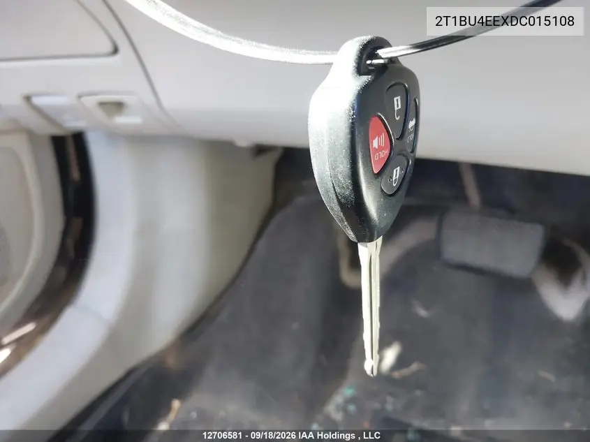 2013 TOYOTA COROLLA VIN 2T1BU4EEXDC015108 — фото 10