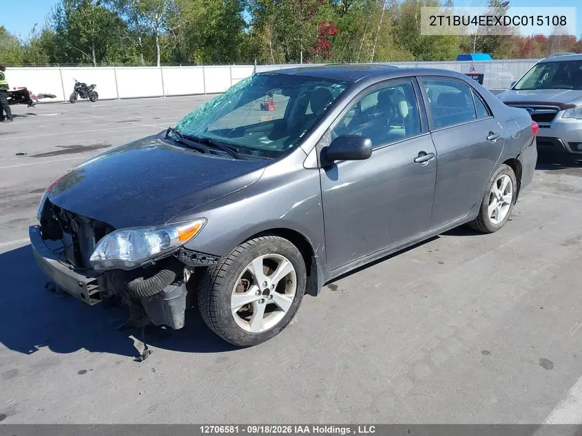 2013 TOYOTA COROLLA VIN 2T1BU4EEXDC015108 — фото 2