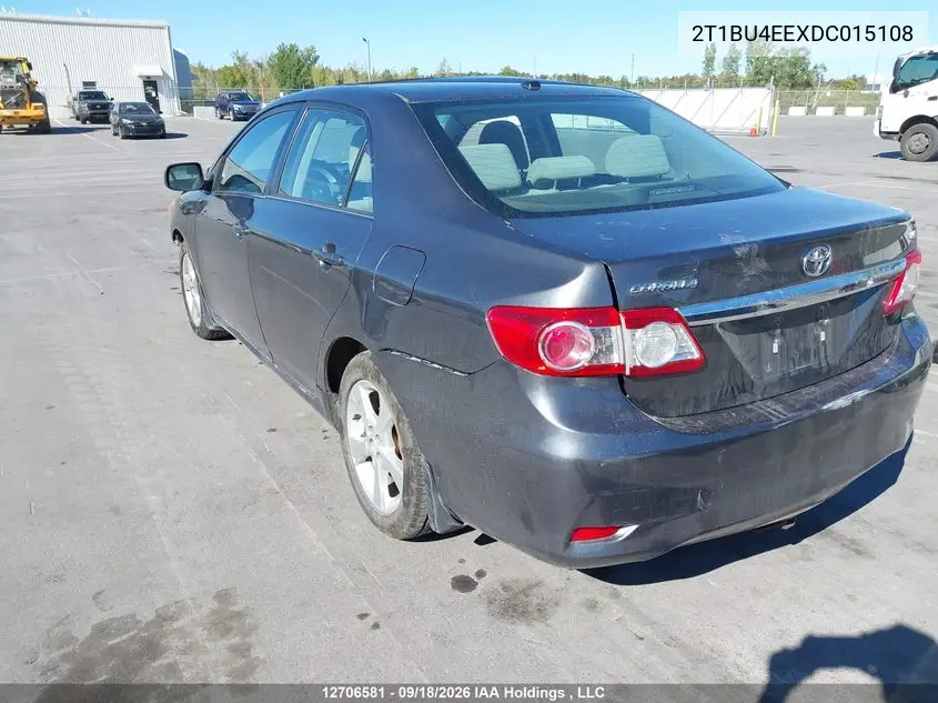 2013 TOYOTA COROLLA VIN 2T1BU4EEXDC015108 — фото 3