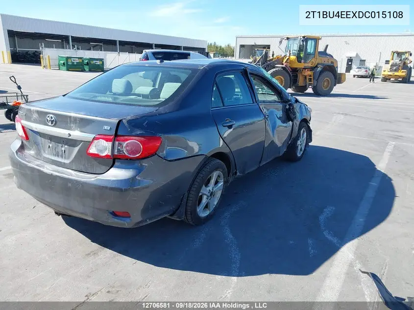 2013 TOYOTA COROLLA VIN 2T1BU4EEXDC015108 — фото 4