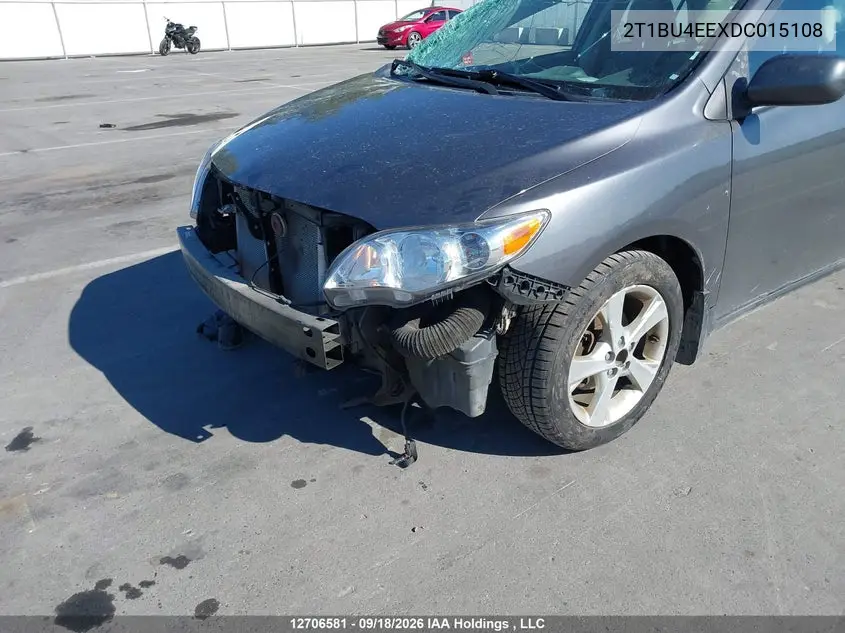 2013 TOYOTA COROLLA VIN 2T1BU4EEXDC015108 — фото 6