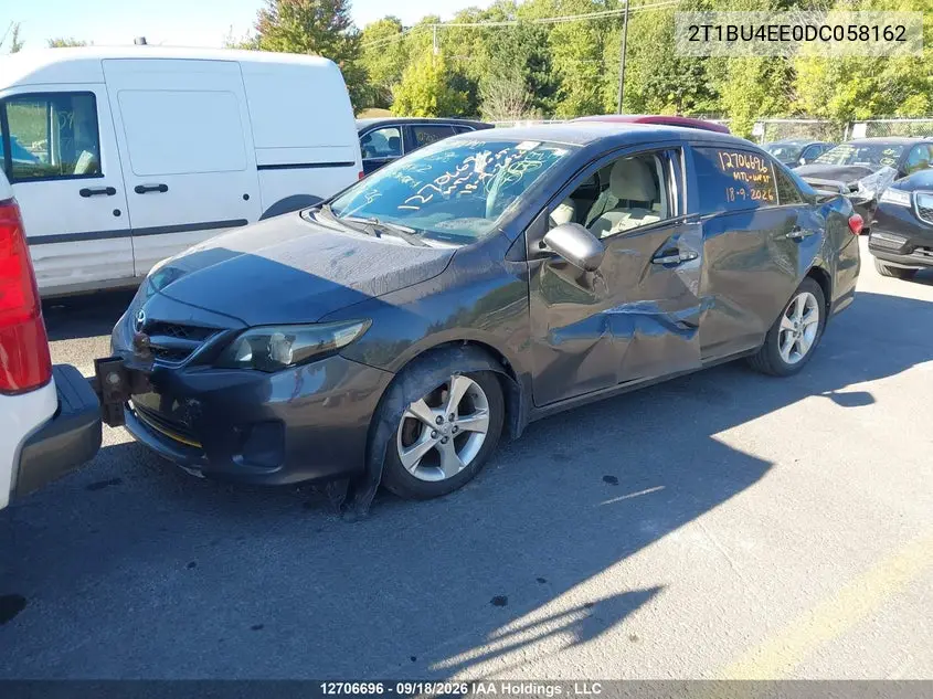 2013 TOYOTA COROLLA VIN 2T1BU4EE0DC058162 — фото 2