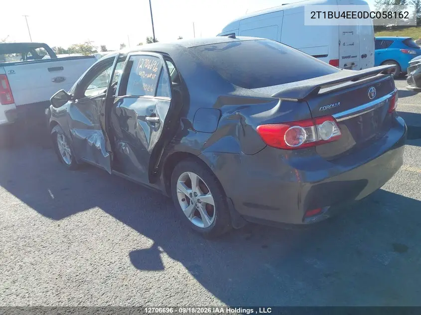 2013 TOYOTA COROLLA VIN 2T1BU4EE0DC058162 — фото 3