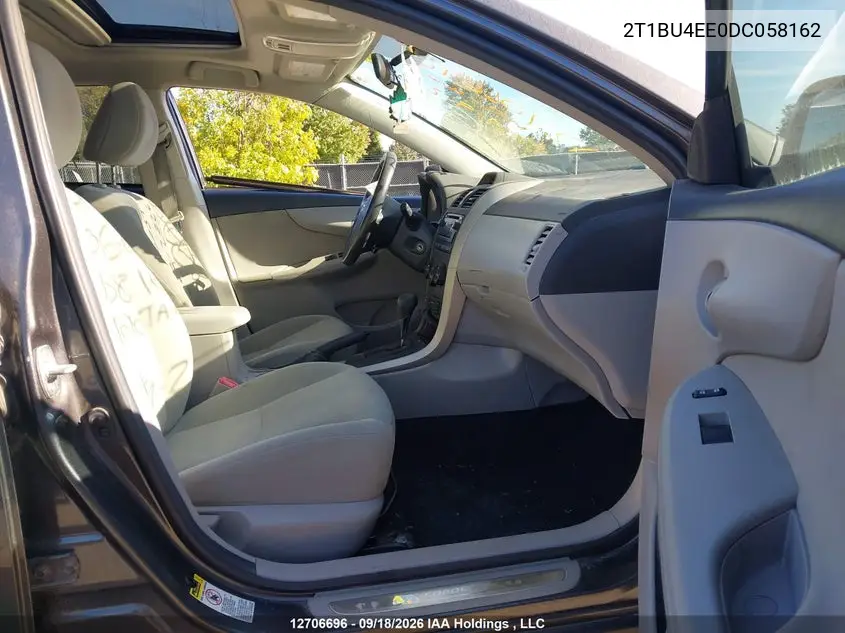 2013 TOYOTA COROLLA VIN 2T1BU4EE0DC058162 — фото 5