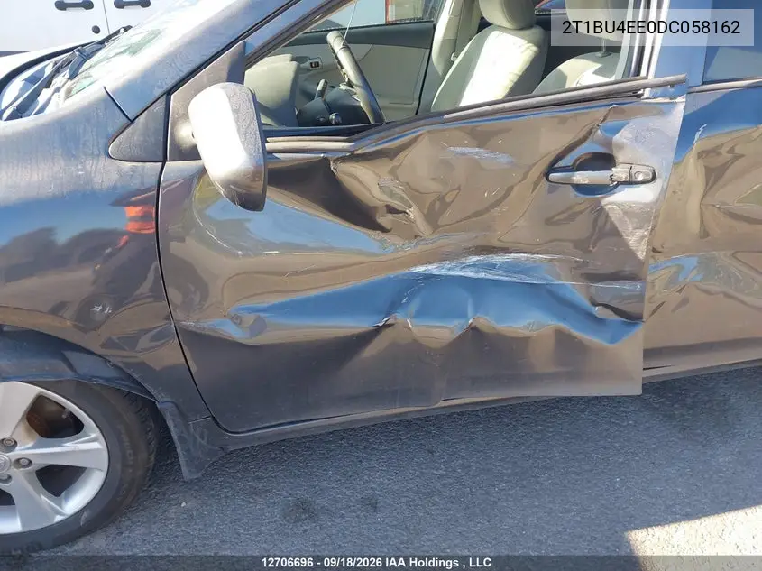 2013 TOYOTA COROLLA VIN 2T1BU4EE0DC058162 — фото 6