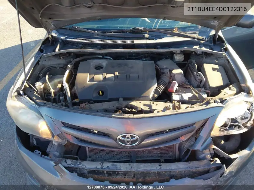 2013 TOYOTA COROLLA VIN 2T1BU4EE4DC122316 — фото 10