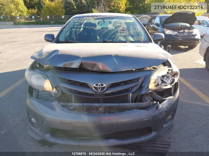 2013 TOYOTA COROLLA VIN 2T1BU4EE4DC122316 — фото 12