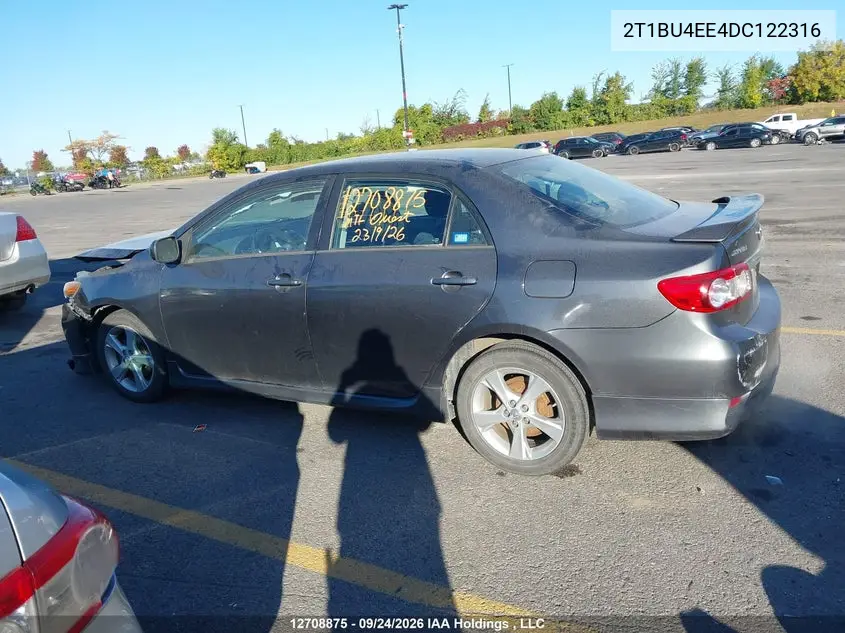 2013 TOYOTA COROLLA VIN 2T1BU4EE4DC122316 — фото 14