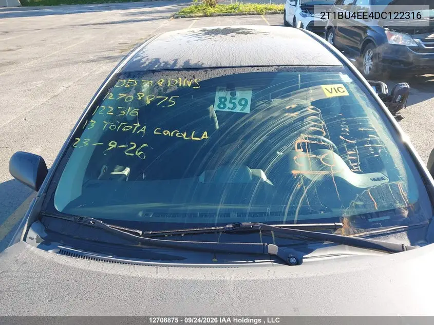 2013 TOYOTA COROLLA VIN 2T1BU4EE4DC122316 — фото 17