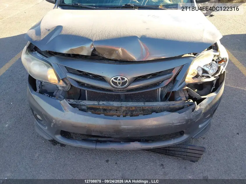 2013 TOYOTA COROLLA VIN 2T1BU4EE4DC122316 — фото 6