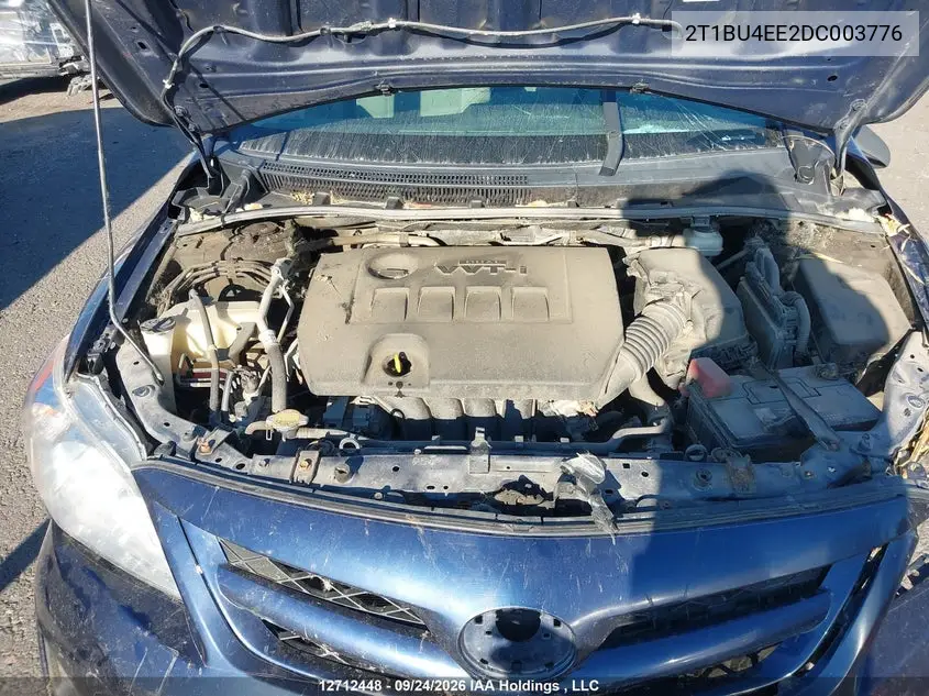 2013 TOYOTA COROLLA VIN 2T1BU4EE2DC003776 — фото 10