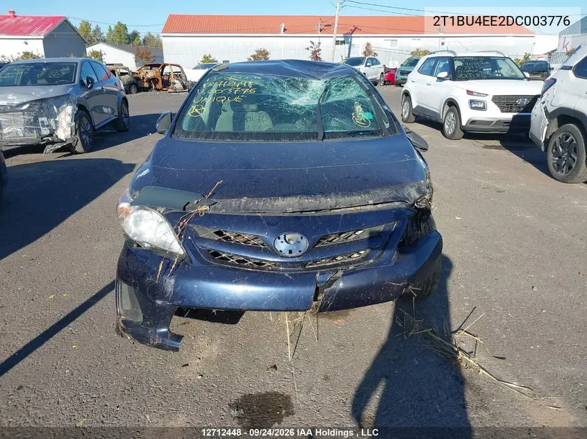 2013 TOYOTA COROLLA VIN 2T1BU4EE2DC003776 — фото 11