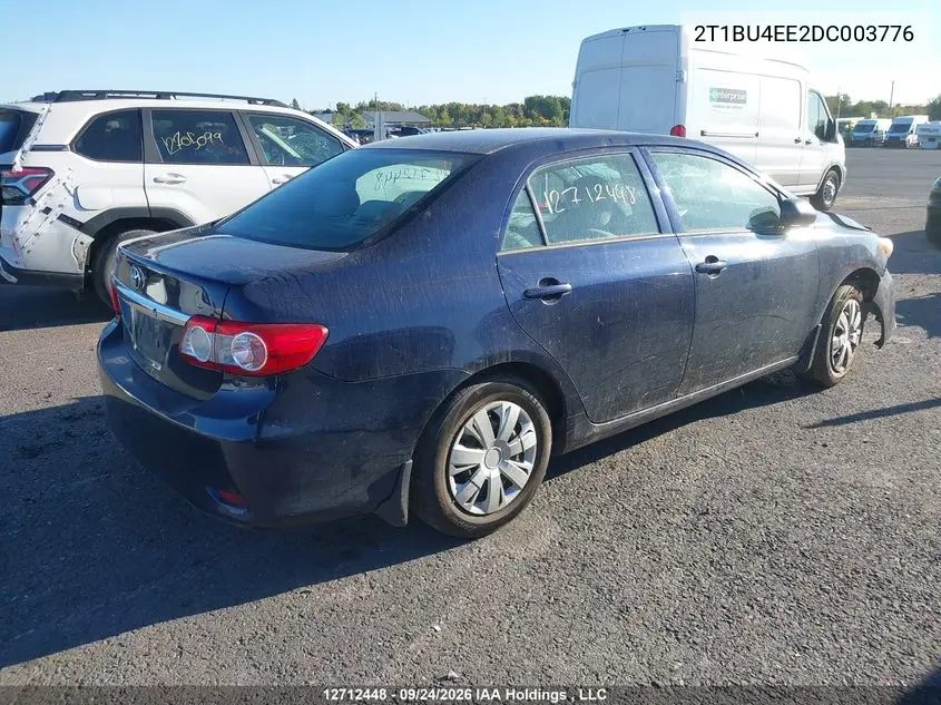2013 TOYOTA COROLLA VIN 2T1BU4EE2DC003776 — фото 4