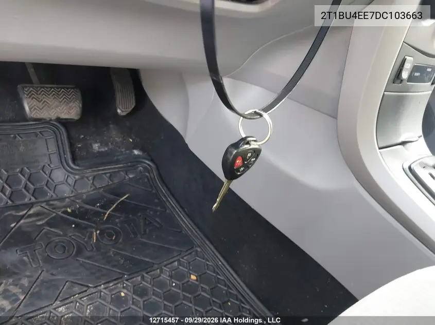 2013 TOYOTA COROLLA VIN 2T1BU4EE7DC103663 — фото 11