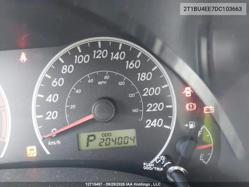 2013 TOYOTA COROLLA VIN 2T1BU4EE7DC103663 — фото 15