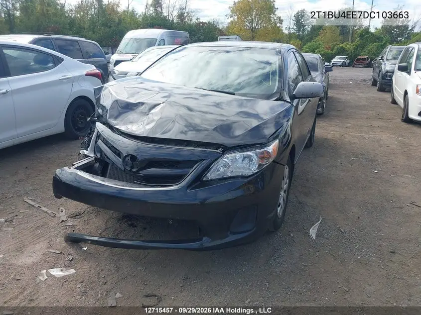 2013 TOYOTA COROLLA VIN 2T1BU4EE7DC103663 — фото 2