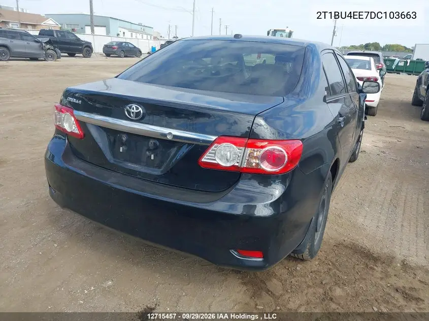 2013 TOYOTA COROLLA VIN 2T1BU4EE7DC103663 — фото 4