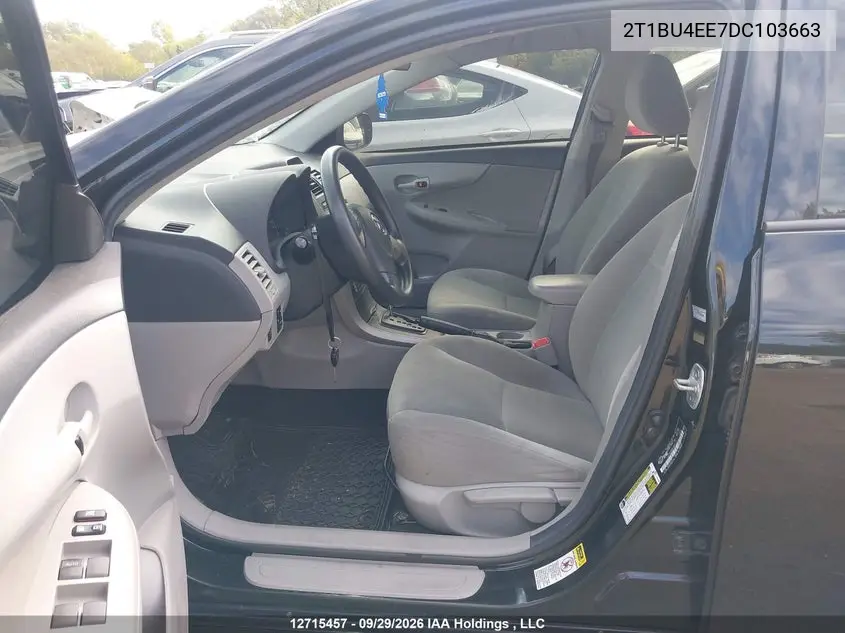 2013 TOYOTA COROLLA VIN 2T1BU4EE7DC103663 — фото 5