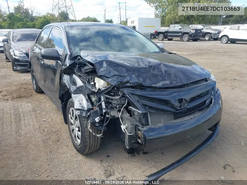 2013 TOYOTA COROLLA VIN 2T1BU4EE7DC103663 — фото 6
