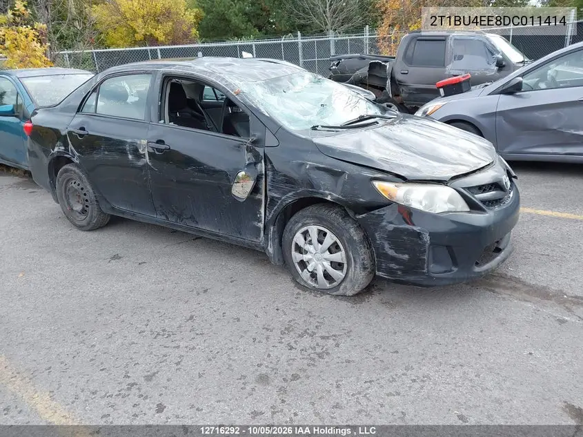 TOYOTA COROLLA 2013, VIN 2T1BU4EE8DC011414