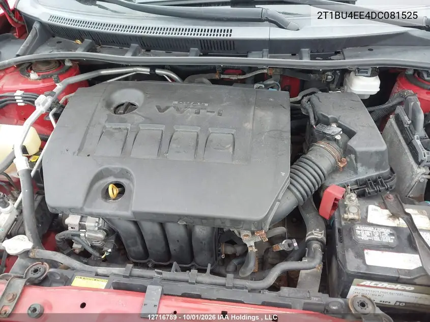 2013 TOYOTA COROLLA VIN 2T1BU4EE4DC081525 — фото 10