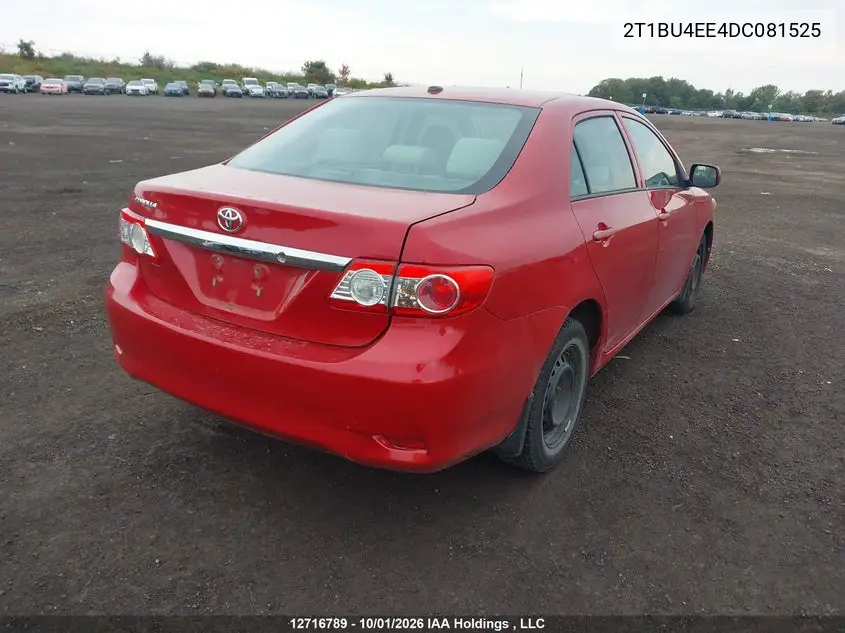 2013 TOYOTA COROLLA VIN 2T1BU4EE4DC081525 — фото 4