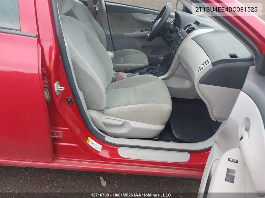 2013 TOYOTA COROLLA VIN 2T1BU4EE4DC081525 — фото 5