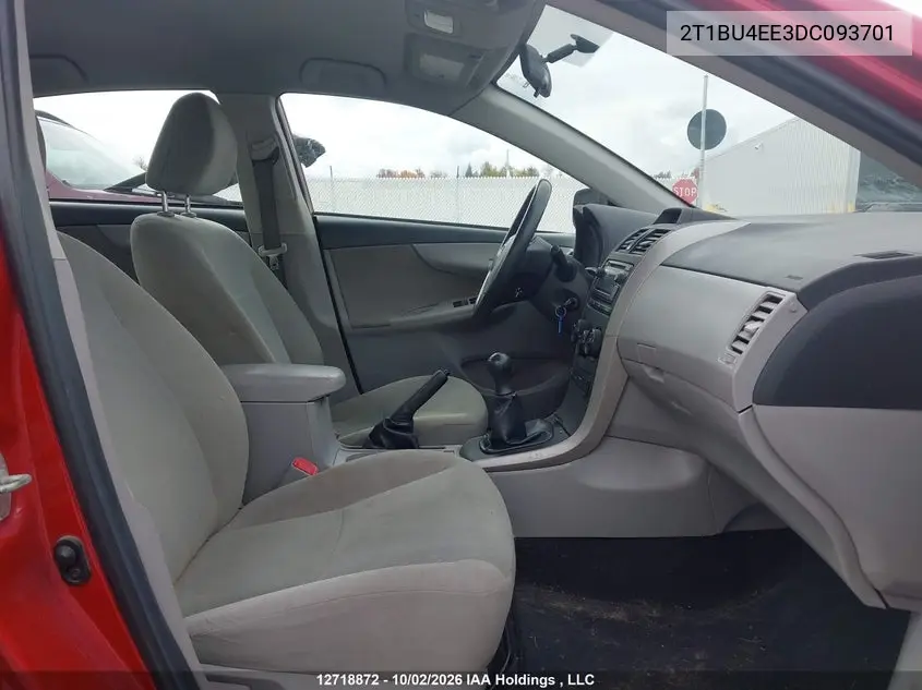2013 TOYOTA COROLLA VIN 2T1BU4EE3DC093701 — фото 5