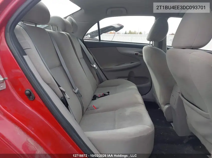 2013 TOYOTA COROLLA VIN 2T1BU4EE3DC093701 — фото 8