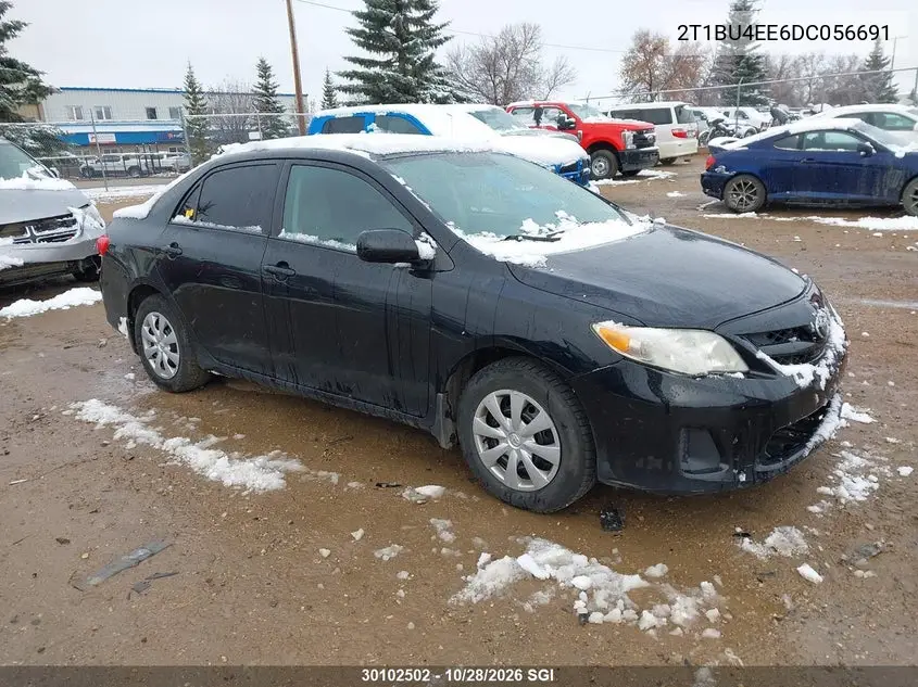 TOYOTA COROLLA 2013, VIN 2T1BU4EE6DC056691