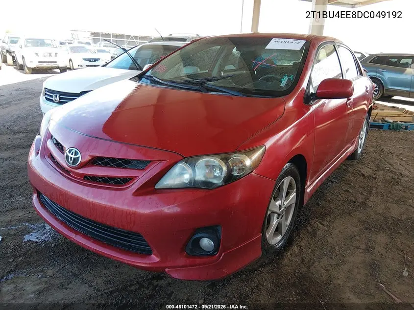 2013 TOYOTA COROLLA VIN 2T1BU4EE8DC049192 — фото 2
