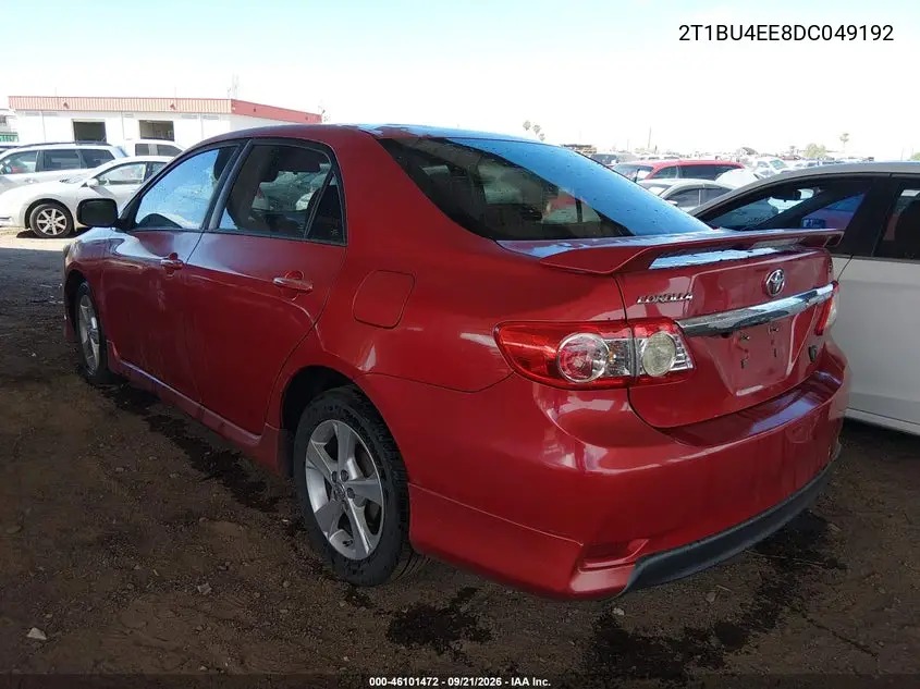 2013 TOYOTA COROLLA VIN 2T1BU4EE8DC049192 — фото 3