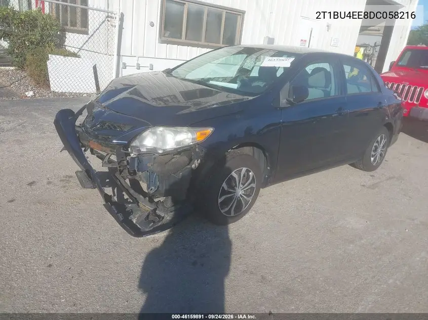 2013 TOYOTA COROLLA VIN 2T1BU4EE8DC058216 — фото 2