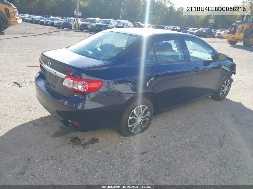2013 TOYOTA COROLLA VIN 2T1BU4EE8DC058216 — фото 4